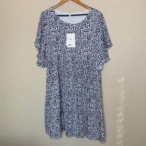 Animal print Babydoll style dress